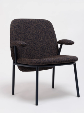 LANA - Upholstered fabric chair with armrests by ONDARRETA - view 3