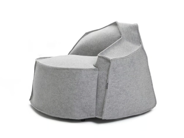 AIRBERG - Felt armchair by Offecct - view 3