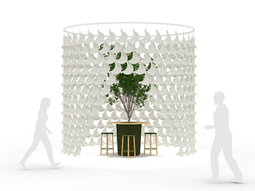 MEMBRANE - Polyester fibre room divider / Acoustic wall panel by Offecct - view 3