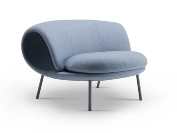 MAKI - Modular fabric bench seating with back by Offecct - view 2