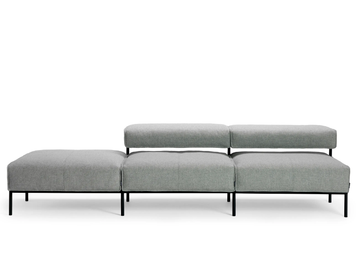 LUCY - 3 seater sectional fabric sofa by Offecct - view 3