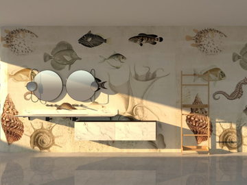 AQUARIUM - Wall tiles / wallpaper by Officinarkitettura® - view 3