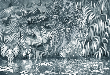 FLOW GARDEN GRAY - Wallpaper / wall tiles by Officinarkitettura® - view 3