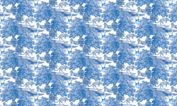 TOILE DE JOUY BLUE - Wallpaper / wall tiles by Officinarkitettura® - view 3