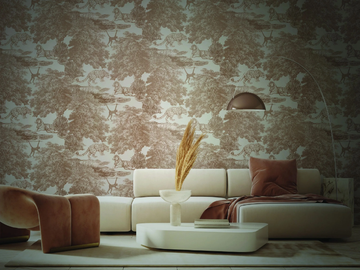 TOILE DE JOUY SEPPIA - Wallpaper / wall tiles by Officinarkitettura® - view 2