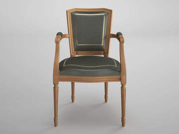 ART&MOBLE - Leather chair with armrests by Ofifran - view 2