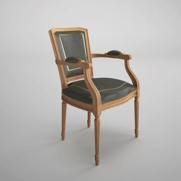 ART&MOBLE - Leather chair with armrests by Ofifran - view 3