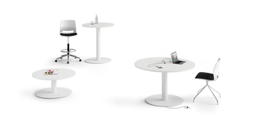COMMON ELEMENTS - Round melamine-faced chipboard meeting table by Ofifran - view 3