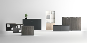 COMMON ELEMENTS - Metal office storage unit with lock by Ofifran - view 3