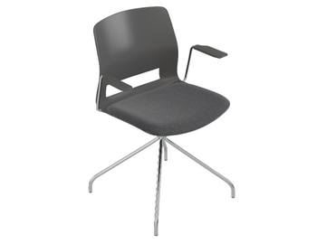 EASY - Trestle-based polypropylene office chair by Ofifran - view 2