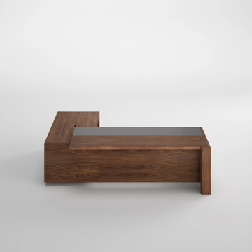 FREEPORT - Wood veneer executive desk with drawers by Ofifran - view 3