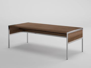 GALLERY - Rectangular wood veneer office desk by Ofifran - view 2