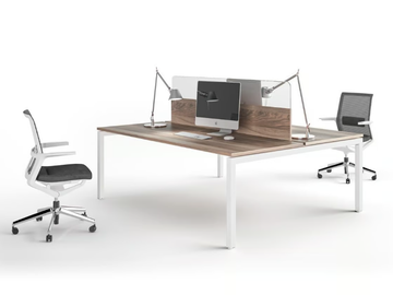 NEXO - Multiple rectangular wood veneer office desk by Ofifran - view 2
