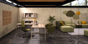 PIEM - Rectangular wooden workstation desk by Ofifran - view 3