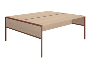 PIEM - Multiple rectangular wood veneer office desk by Ofifran - view 2