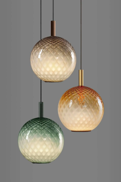 BEAM STICK NUANCE BALLOTON 350 - Blown glass pendant lamp by Olev - view 3