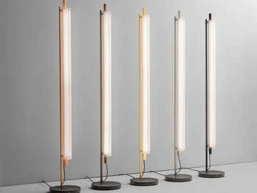 TRISEL PT - LED glass and aluminium floor lamp by Olev - view 2