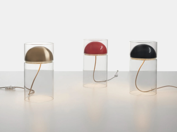 MEDUSA - Metal and glass table lamp by Oluce - view 2