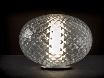 RECUERDO - 284 - LED glass and aluminium table lamp by Oluce - view 2