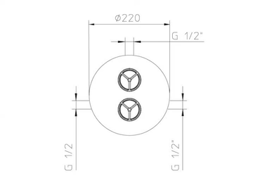 INDUSTRIAL GAS 78260410 - Thermostatic Recessed shower mixer by PALAZZANI - view 3