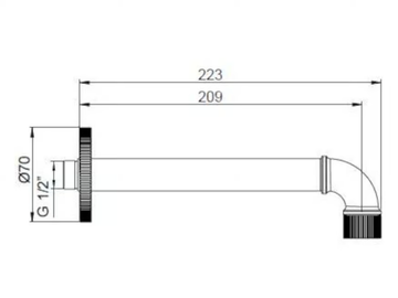 INDUSTRIAL JOB 9921N710 - Wall-mounted bathtub spout by PALAZZANI - view 3