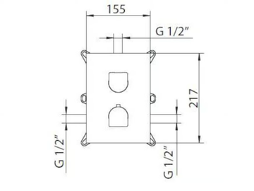 MONTECARLO 80260510 - Thermostatic Recessed shower mixer by PALAZZANI - view 3