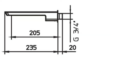 MIS 9921E710 - Wall-mounted bathtub spout by PALAZZANI - view 3