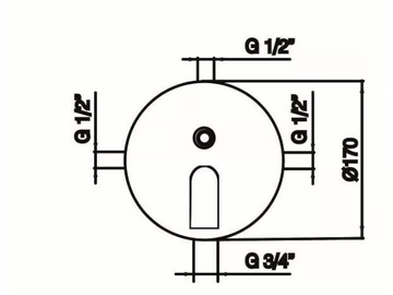 MONTECARLO 80115310 - Recessed shower mixer with diverter by PALAZZANI - view 3