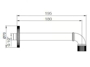 INDUSTRIAL JOB 9921N910 - Wall-mounted sink spout by PALAZZANI - view 3