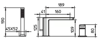 MIS 01139310 - 3 hole deck mounted bathtub tap with hand shower and diverter by PALAZZANI - view 3