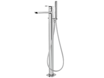MIS 56117910 - Floor standing bathtub mixer with hand shower and diverter by PALAZZANI - view 2