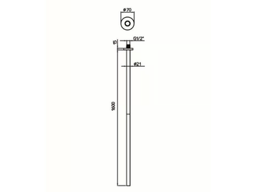 MONTECARLO 9921H910 - Ceiling-mounted sink spout by PALAZZANI - view 3