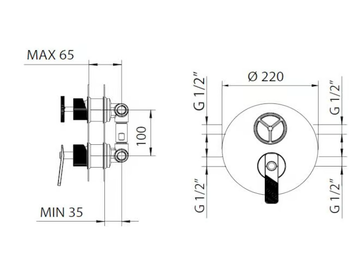 INDUSTRIAL GAS 79226110 - Single handle shower mixer by PALAZZANI - view 3