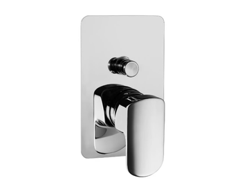 MIS 56119710 - Recessed shower mixer with diverter and plate by PALAZZANI - view 2
