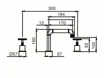 INDUSTRIAL JOB 78325510 - 3 hole washbasin tap without waste by PALAZZANI - view 3