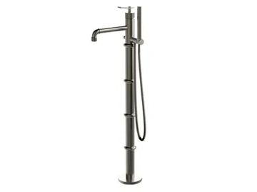 INDUSTRIAL GAS 79117910 - Floor standing bathtub mixer with hand shower and diverter by PALAZZANI - view 2