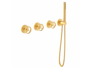 INDUSTRIAL JOB 78139810 - 4 hole bathtub set with diverter and hand shower by PALAZZANI - view 2