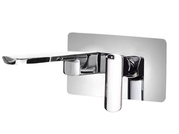 MIS 56321310 - Wall-mounted washbasin mixer with plate by PALAZZANI - view 2