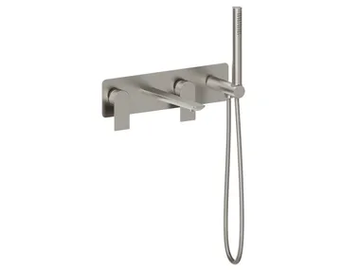 MONTECARLO 80139710 - Recessed 4 hole bathtub mixer with hand shower by PALAZZANI - view 2
