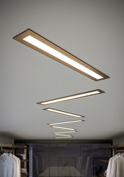 MARK - Recessed plate ceiling lamp by PANZERI - view 3