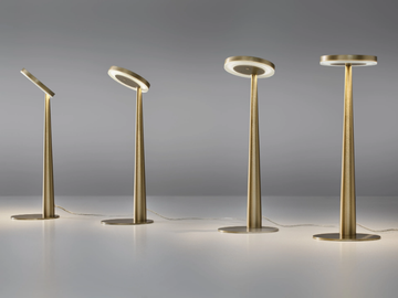 BELLA - LED adjustable die cast aluminium table lamp by PANZERI - view 2