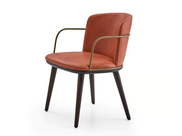 ARVEN - Leather chair with armrests by PARLA - view 2
