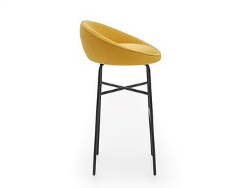 BLOOM - Fabric stool with footrest by PARLA - view 3