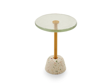 BLOSSOM - Round glass high side table by PARLA - view 3