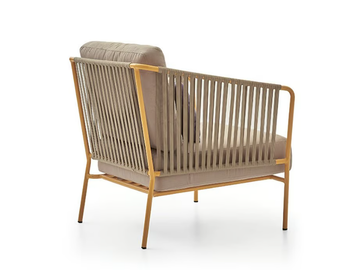 CAPRI - Upholstered easy chair with armrests by PARLA - view 3