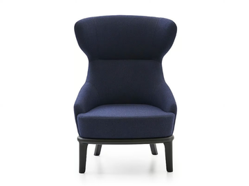 EVE - Wing fabric armchair with armrests by PARLA - view 3