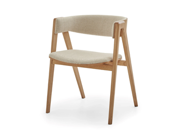 GALA V - Upholstered wood veneer chair with armrests by PARLA - view 2