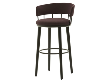 MERU L - Wooden stool with integrated cushion by PARLA - view 2