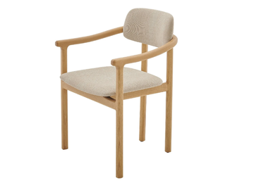 NIGIRI - Upholstered wooden chair with armrests by PARLA - view 2