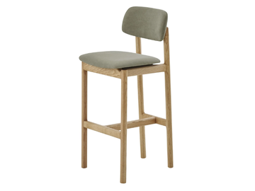 NIGIRI - Upholstered wooden barstool by PARLA - view 2
